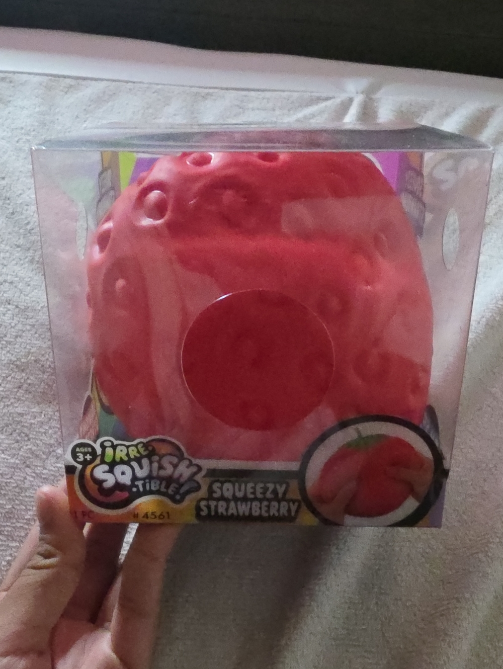 IrreSquish Squeezy Strawberry Squishy Toy - Red